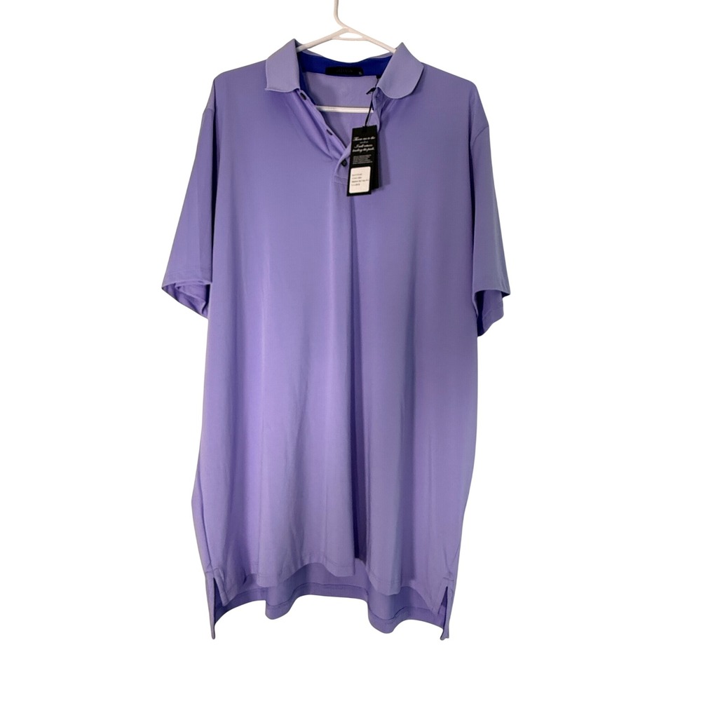 Greyson Katonah Polo Shirt Concord Purple Golf Wolf Logo PK0054-CR17-816-WY XL